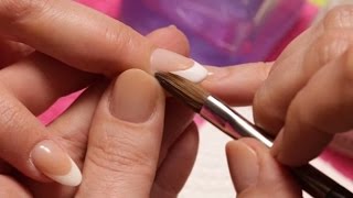 Acrylic Nails  How To Fill French Acrylic Nails [upl. by Kinchen]