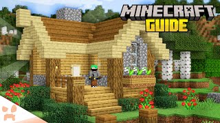 Building The PERFECT Starter House  Minecraft 120 Guide Survival Lets Play 2 [upl. by Nauqan]