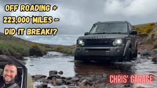 Discovery 3 LR3  Off Roading with 223000 miles  Drumclog Off Road Centre [upl. by Lawtun369]