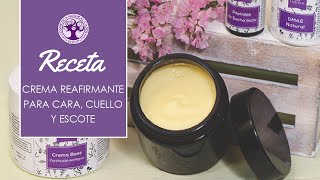 Receta crema reafirmante para cara cuello y escote  Cosmética Natural Casera Shop [upl. by Peggy]