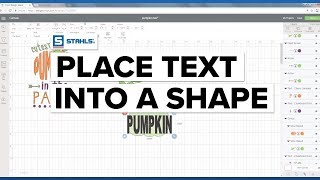 How to Place Text into a Shape with Cricut Design Space [upl. by Denyse]