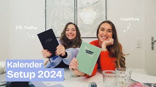 Wir gestalten unsere Kalender um 📓 amp Fränzl ist zurück 🥳  Kalender Setup 2024  Fränzl und Vero [upl. by Watson]