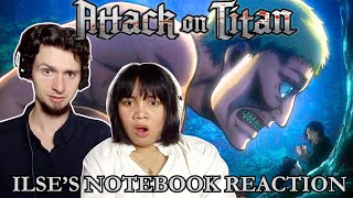 Anime NOOBS react to Attack on Titan quotIlses notebookquot [upl. by Leummas]