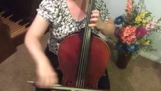 Mozart Symphony No 35 Finale Cello Excerpt 134E [upl. by Deyes]