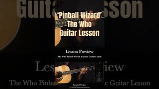 Pinball Wizard The Who Acoustic Guitar Lesson [upl. by Holly]