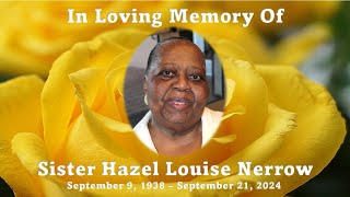 Hazel Nerrow quotSistaquot  Home Going Celebration [upl. by Deeyn]