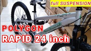 POLYGON mtb RAPID 24quot  FULL SUSPENSION DISCBRAKE [upl. by Kendall295]