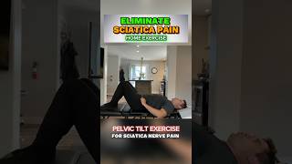 Pain Relief From Sciatica  PELVIC TILT EXERCISE chiropractic sciatica painrelief shorts [upl. by Hsirt]