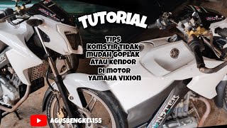 TUTORIAL TIPS AGAR KONES YAMAHA VIXION TIDAK MUDAH KENDORautomotive bengkelmotor mekanik vixion [upl. by Donni]