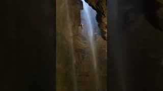 Gaping Gill 120m abseil cave caves srt adventure caving spelunking outdoors waterfall [upl. by Kere]