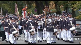 Klompenfest 2024 in GrevenbroichElsen Aufmarsch zur Regimentabnahme [upl. by Doraj54]