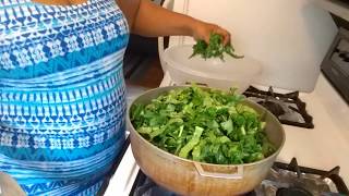 HOW TO COOK FRIED COLLARD GREENS  SOUTHERN COLLARDS GREENS [upl. by Ahtaga335]