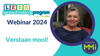 LeesGEREED webinar 2024 Verstaan mooi [upl. by Filahk203]