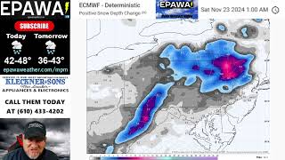 Thursday November 21st 2024 video forecast [upl. by Retseh]