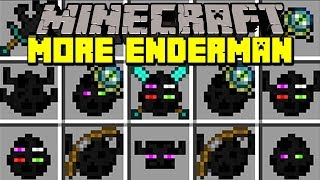 Minecraft MORE ENDERMAN MOD  EVIL ENDERMAN TITANS GUARDS MINIONS amp MORE  Modded MiniGame [upl. by Anatollo437]