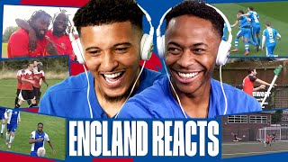 quotImagine Doing That In The Premquot 🤩 Sancho amp Sterling React To Grassroots Worldies  England Reacts [upl. by Aicelet]