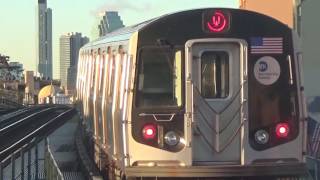 The First W Trains To Whitehall St amp Astoria  Ditmars Blvd Read Desc [upl. by Anora]