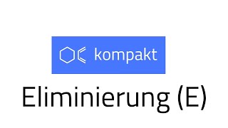 Eliminierung E1 E1cb und E2  OC kompakt [upl. by Edmunda]