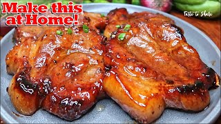 Amazing SECRET to a Delicious PORK recipe that melts in your mouth 💯✅ SIMPLE WAY to COOK Pork Steak [upl. by Immaj]