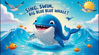 Sing Swim Big Blue Whale🐳 Kids Song 🐋 English Song for Children [upl. by Ahtaga]