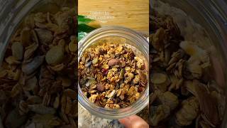 Homemade granola Written recipe in comments foodshorts youtubeshorts easyrecipe granola food [upl. by Asi917]