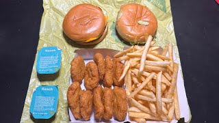 McDonalds ASMR  NO TALKING Nuggets McChicken McDouble Large Fry [upl. by Samanthia871]