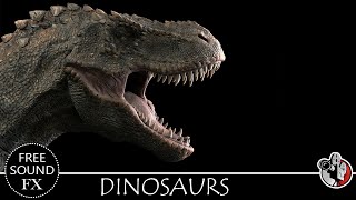 Dinosaur Sounds Large deep roars  No Copyright [upl. by Flora]