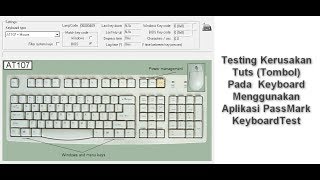 Testing kerusakan tuts tombol pada keyboard menggunakan Aplikasi PassMark KeyboardTest [upl. by Azelea]