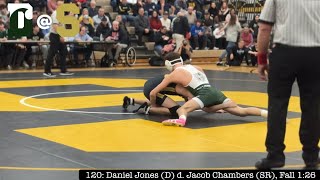 2  Delbarton at Southern Jan 24th 2024 120 Daniel Jones D d Jacob Chambers SR Fall 126 [upl. by Aitenev]