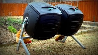 Composting with the Lifetime Dual Compost Tumbler to Enrich the Soil Organically [upl. by Wall]