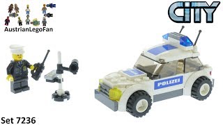 Lego City 7236 Police Car  Lego Speed Build Review [upl. by Reemas162]