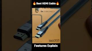 HDMI Cable Features  Best HDMI Cable For 4K TV  Best HDMI Cable For 8K TV  Zebronics HDMI Cable [upl. by Ahsikan961]