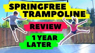 Springfree Trampoline Review 1 Year Later Is it worth it [upl. by Thomson]