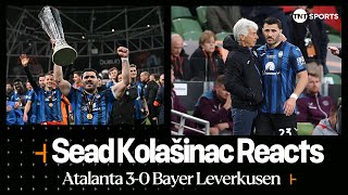 quotITS A FANTASTIC NIGHTquot 😅  Sead Kolašinac  Atalanta 30 Bayer Leverkusen  Europa League Final [upl. by Lekkim]