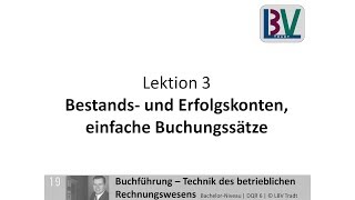 Bestandskonten amp Erfolgskonten  Kontensystem einfache Buchungssätze FB L03 T01 [upl. by Yeliah]