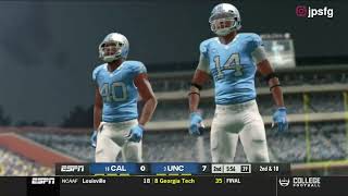 18 Cal vs 3 N Carolina Dynasty Game  CFB Revamped Legacy Season Week 9  Jefe on Commentary [upl. by Aurthur]