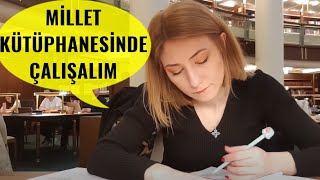 MİLLET KÜTÜPHANESİNDE BİRLİKTE DERS ÇALIŞALIM  STUDY WITH ME [upl. by Noynek753]