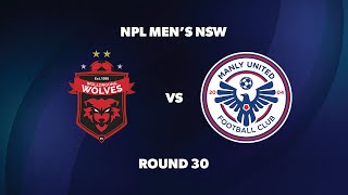 NPL NSW Mens Round 30 Wollongong Wolves FC v Manly United FC [upl. by Llednov]