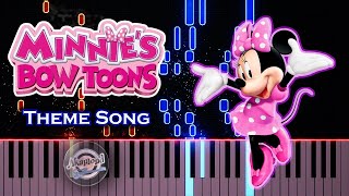 Minnies Bow Toons Theme Song Piano Tutorial [upl. by Juley]