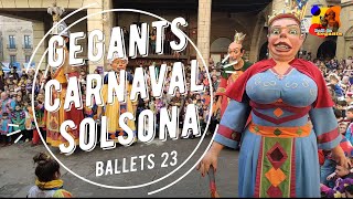 Carnaval Solsona 2023  Ballets del Carnaval dels Gegants de Solsona [upl. by Ellirpa]