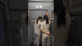 flight attendant closing the door on a Super Air Jet Airbus [upl. by Halona]