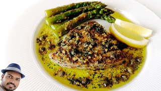 Tuna Steak with Lemon Caper Sauce  Tangy and tasty sauce which complements tuna steaks perfectly [upl. by Sallad]