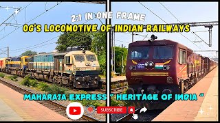 quotMaharaja Expressquot Sighting Luxurious Indian Train with TKD WDP4D 40251 Rani Durgavati [upl. by Rogerg]