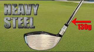 I Installed a 130 GRAM STEEL DRIVER SHAFT  What Happened [upl. by Ocramed231]