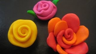 DIY How to make flowers  polymer clay [upl. by Yedok]