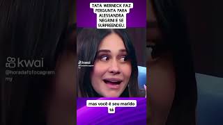 Alessandra Negrini surpreende Tatá Werneck [upl. by Tram]