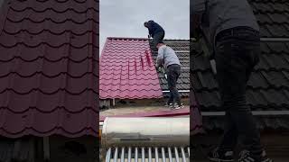 Installation tutorial for metal roof tiles [upl. by Nomihs196]