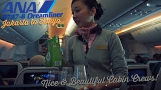 ANA 787 Dreamliner VLOG  Jakarta to Tokyo  Free Souvenirs amp Surprise from the Cabin Crew [upl. by Marka]