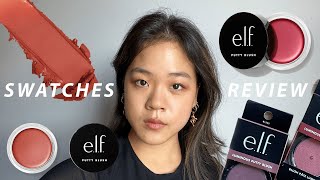 ELF Putty Blush  Review amp Swatches from a nonPR nonsponsored person [upl. by Cathi]