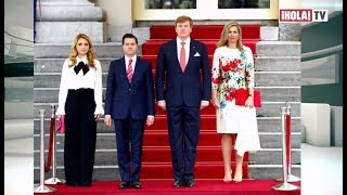 Los Reyes de Holanda reciben al presidente y a la primera dama de México  La Hora ¡HOLA [upl. by Elyag146]